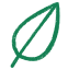 Icone feuille verte